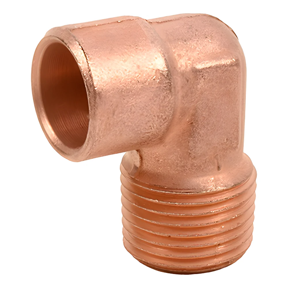 Codo Cobre Rosca Exterior 1" NACOBRE