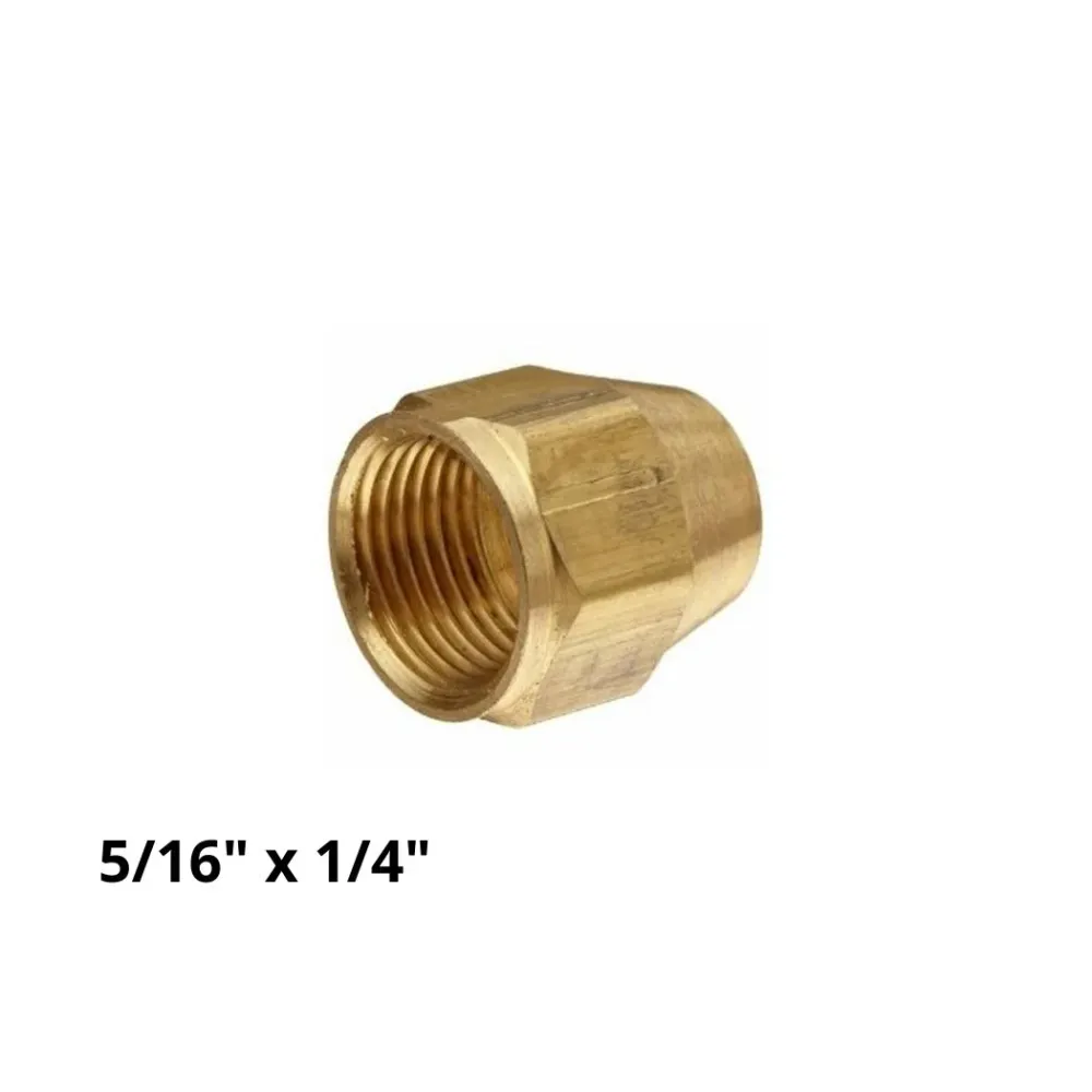 Tuerca Conica Flare 5/16" X 1/4" NACOBRE
