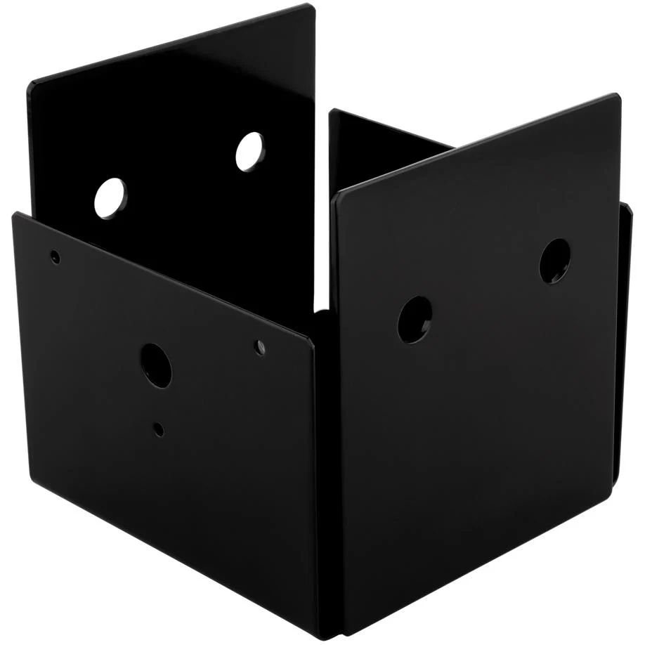 Base para poste Indio 1220VP de 5" x 5-1/2" x 5-5/8" - Negra National Hardware