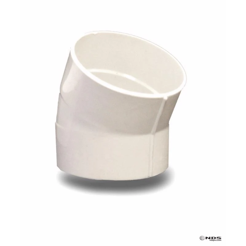 Codo de PVC con buje de 4 pulg. y buje en D de 4 pulg., NDS Schedule 35, paquete de 1 - Oferta de la semana
