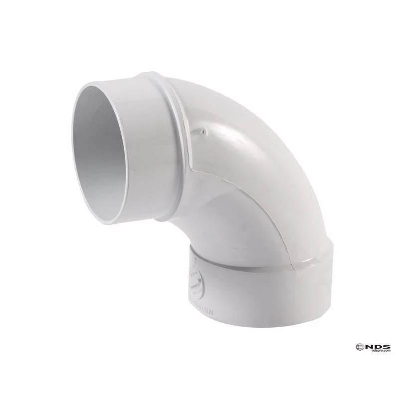 Codo de PVC con espiga de 4 pulgadas de diámetro y cubo NDS Schedule 35 (paquete de 1) - Oferta de la semana
