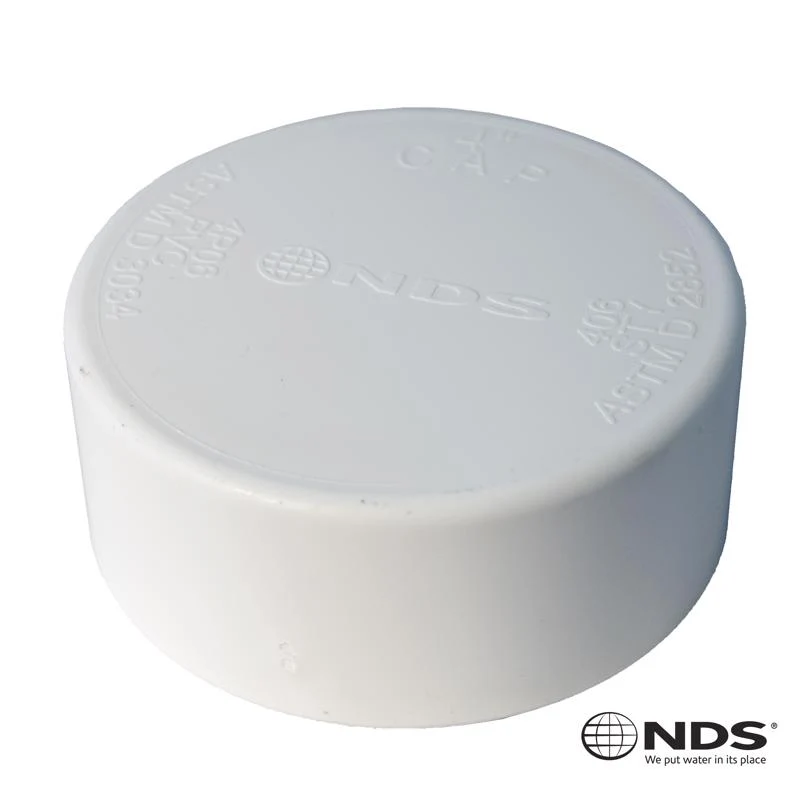 Tapa de drenaje de PVC NDS Schedule 35 de 4 pulg. con cubo cada una x 4 pulg. con cubo D (paquete de 1) - Oferta de la semana