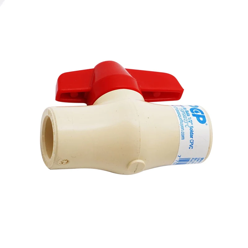 Válvula de bola de 1/2" CPVC para soldar PCP