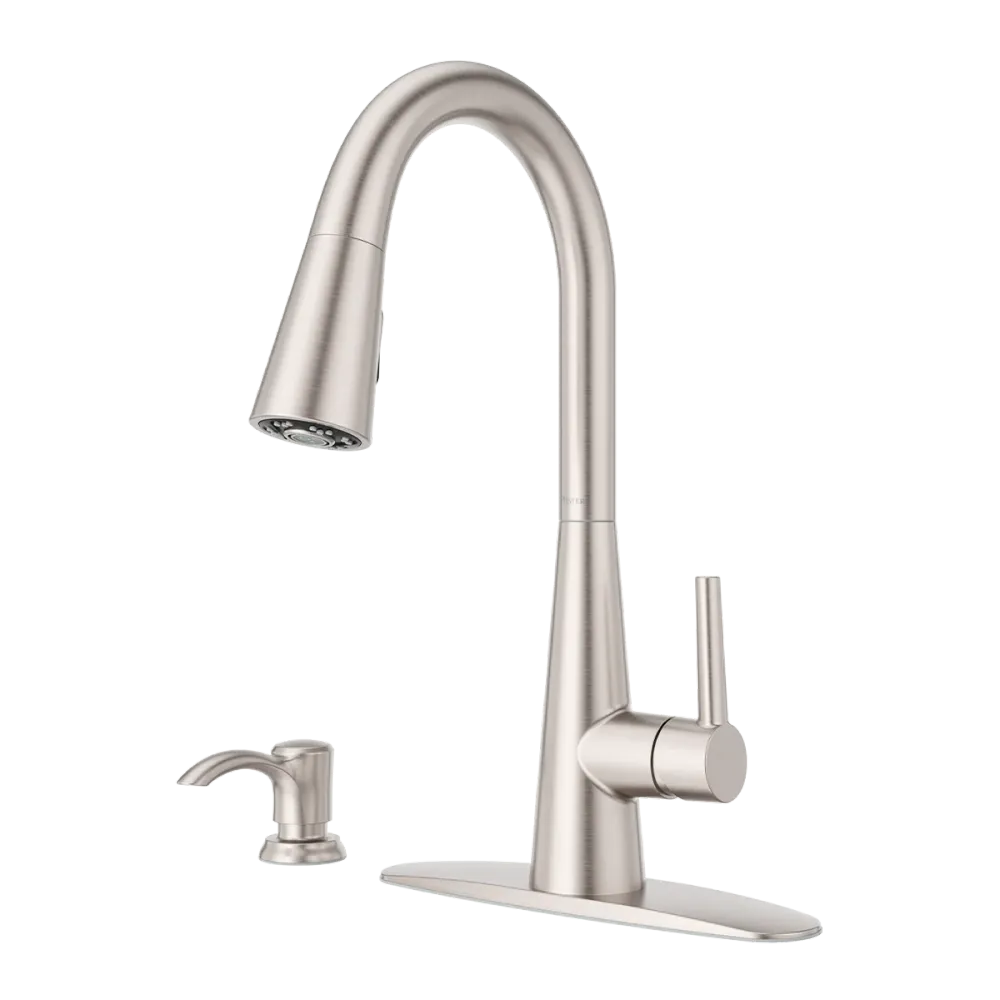 Griferí para Lavaplatos Barulli Pull-Down Cromo Mate Anti-Manchas Pfister Perú