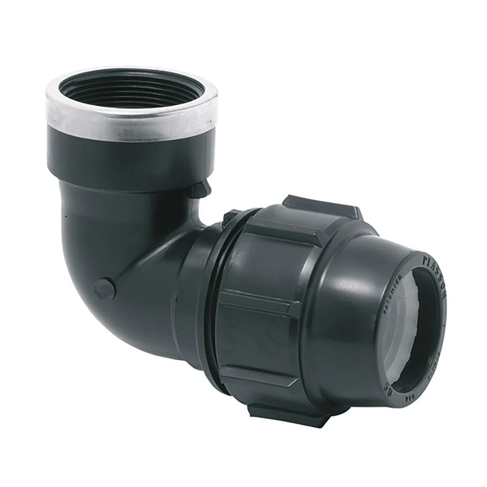 CODO MIXTO 90° ROSCA HEMBRA POLIPROPILENO 25 mm x 3/4" PLASSON