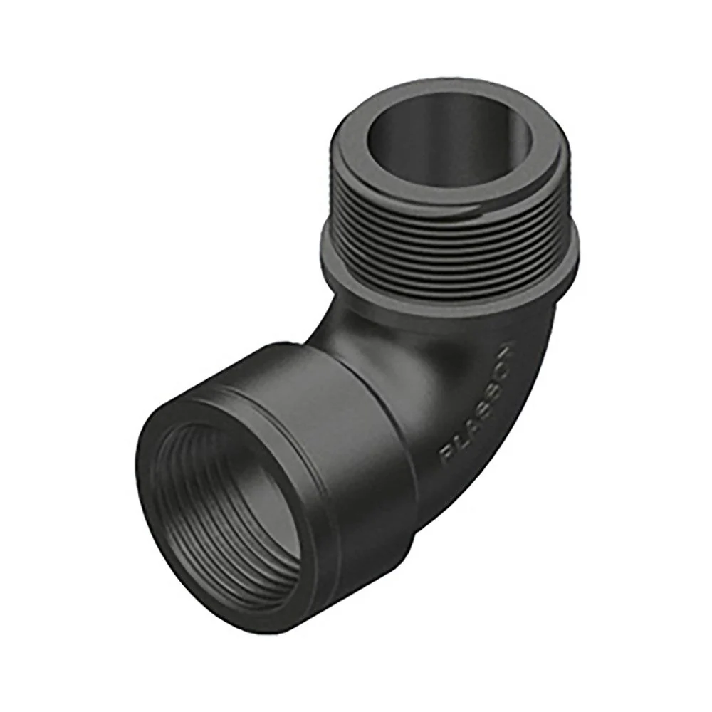CODO 90° ROSCA MACHO/HEMBRA POLIPROPILENO 3/4" PLASSON