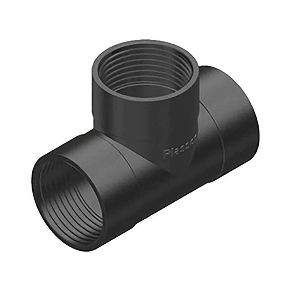 CONEXIÓN T IGUAL ROSCA HEMBRA 3/4" POLIPROPILENO PLASSON