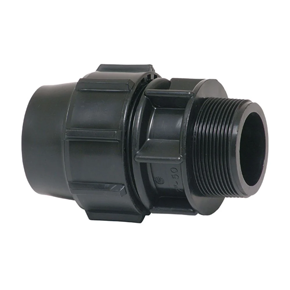 ENLACE MIXTO ROSCA MACHO POLIPROPILENO 25 mm x 3/4" PLASSON