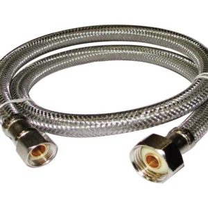 Línea de suministro de grifo de acero inoxidable Plumb Pak EZ de 3/8" de compresión x 1/2" de diámetro FIP de 36" - Oferta...