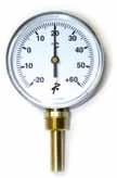 TERMOMETRO VERTICAL BIMETALICO. -20+60ºC Potermic