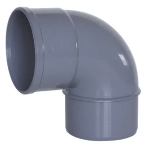 CODO EVACUACION EN PVC MACHO-HEMBRA 87º Riuvert