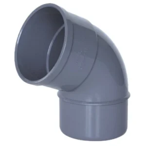 CODO EVACUACION EN PVC MACHO-HEMBRA 67º Riuvert