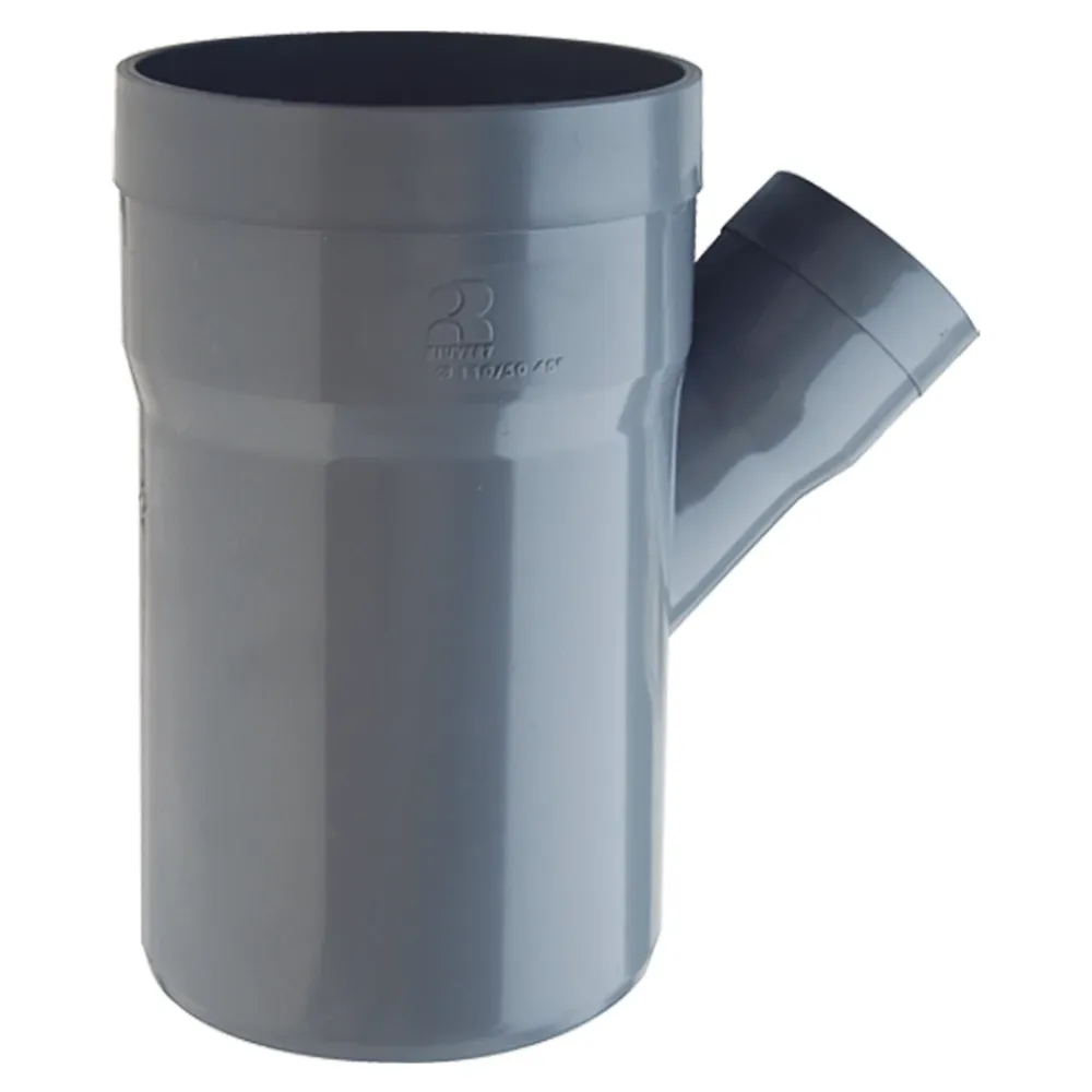 TE EN PVC MACHO-HEMBRA 45º Riuvert
