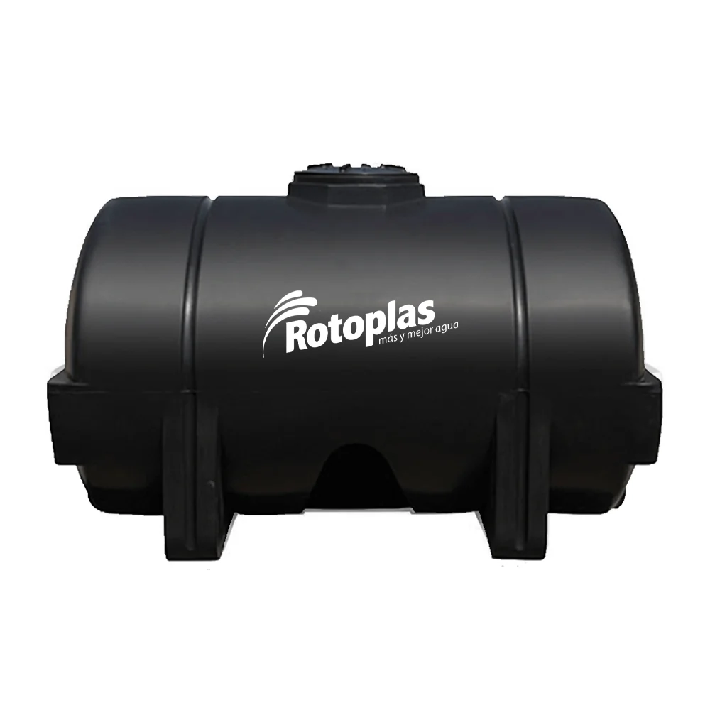 Tanque Horizontal Nodriza 2500 Lt Negro Reforzado 40% Rotoplas