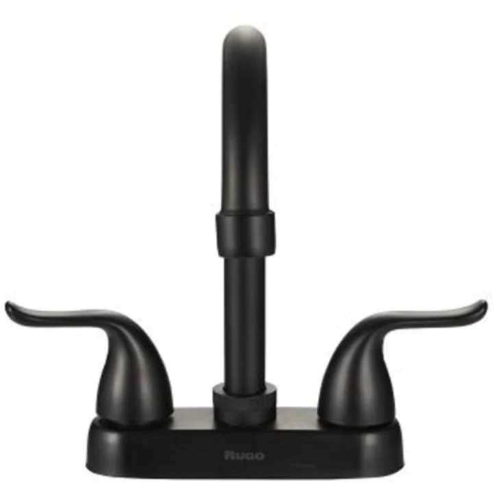 24N MEZCLADORA MANERALES ABS P/LAVABO TIPO BAR NEGRO RUGO