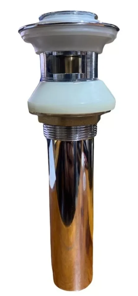 CONTRA PUSH RUGO 30LPR DE LATÓN CON REBOSADERO PARA LAVABO