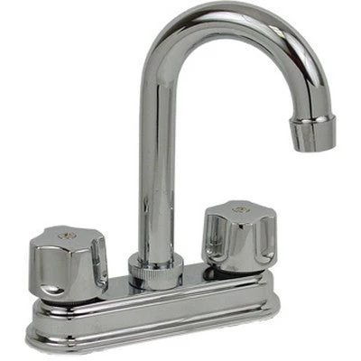 MEZCLADORA RUGO 24IB PARA LAVABO TIPO BAR MANERAL TAURO CROMO