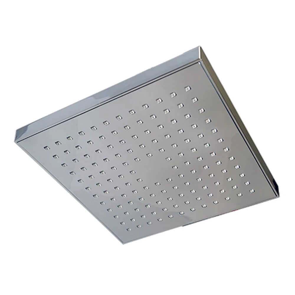 Regadera Cuadrada Cromo 8" x 8" Rugo 405