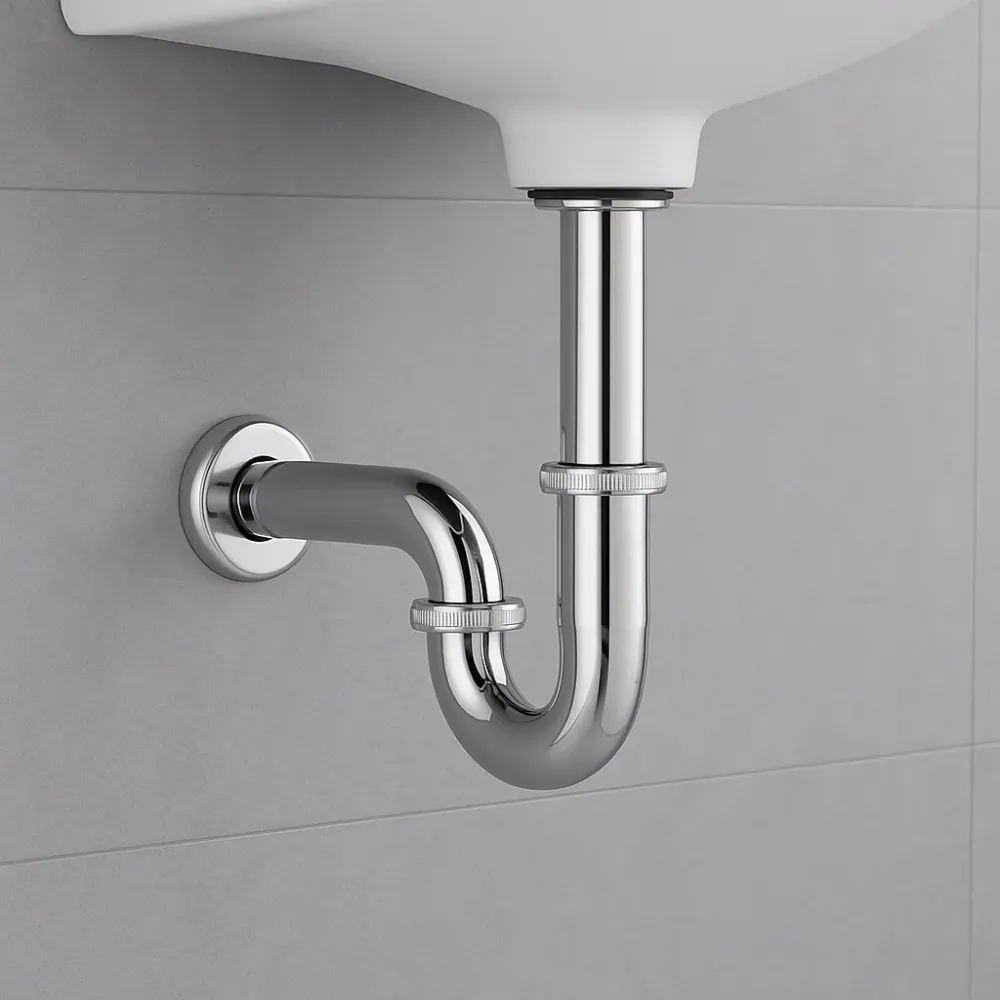 TRAMPA RUGO 29DA SIN CONTRA PARA LAVABO DE PARED ACERO INOXIDABLE