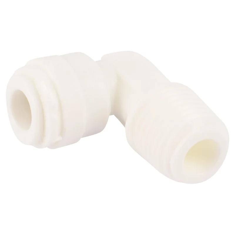 Codo de polipropileno SharkBite Push-to-Connect de 1/4 pulg. de diámetro exterior x 1/4 pulg. de diámetro MIP - Oferta de...