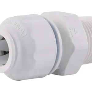 Conector macho de plástico SharkBite Push-to-Connect de 1/2 pulg. CTS x 3/4 pulg. D MPT - Oferta de la semana