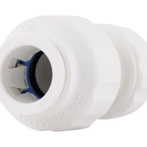 Conector de unión reductora SharkBite Quick Connect de 1/2 pulg. CTS x 3/8 pulg. D CTS - Caja abierta