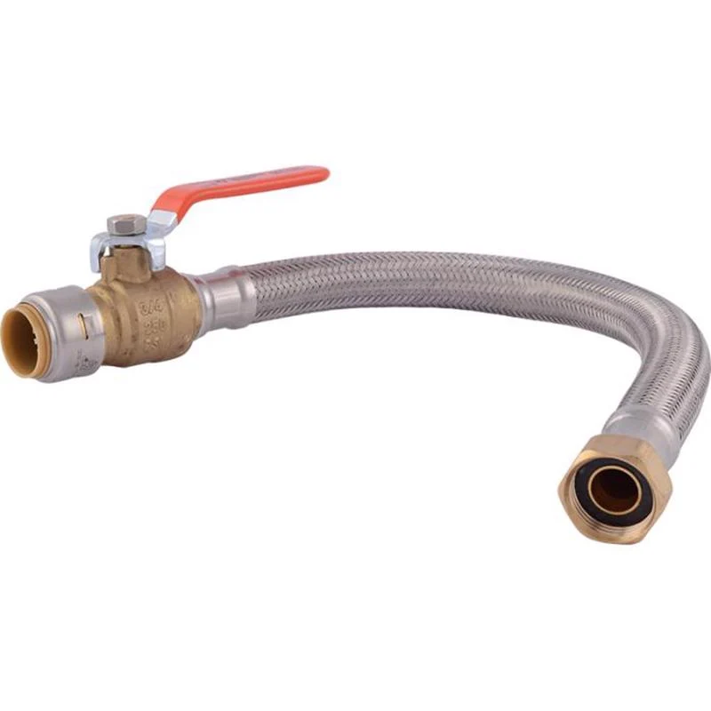 Línea de suministro SharkBite de acero inoxidable de 3/4" con ajuste presión y 3/4" de diámetro FIP de 18" - Oferta de la...