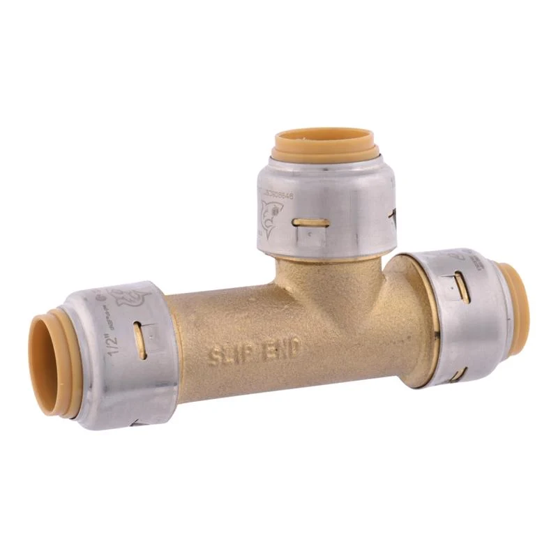 SharkBite Push to Connect 1/2 . PTC each X 1/2 . D PTC Brass Slip Tee - Open Box