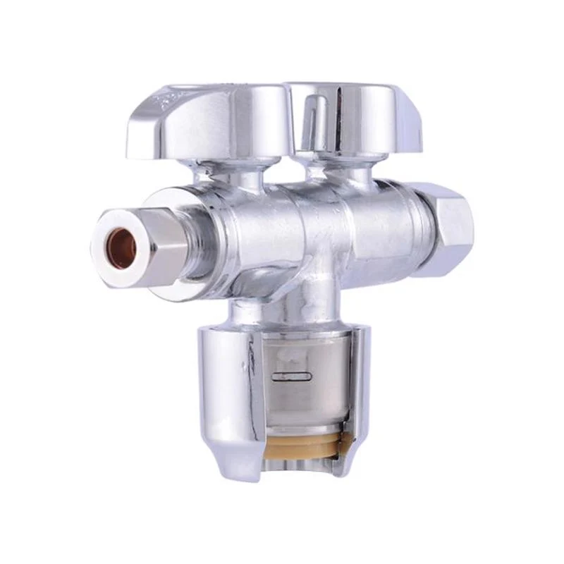 Válvula de doble cierre SharkBite de latón de compresión de 1/2 pulg. x 3/8 pulg. - Oferta de la semana