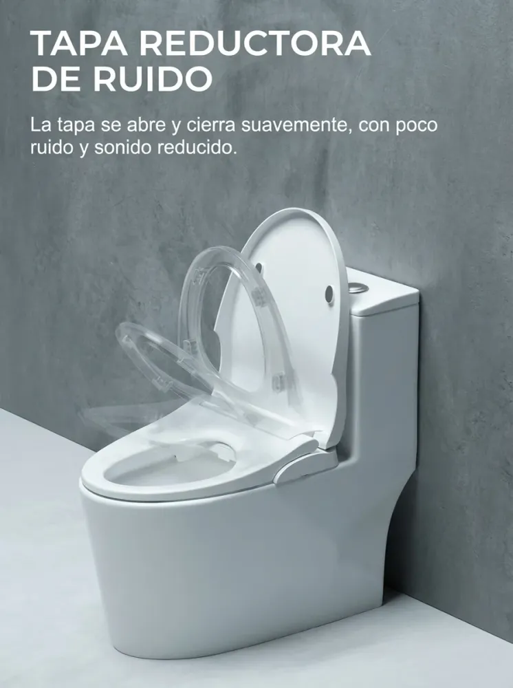 ASIENTO TIPO V CON BIDET Y AJUSTE DE PRESIÓN DE AGUA 490X370X80MM L01VVV-ST-BASIC Sirena Home Store