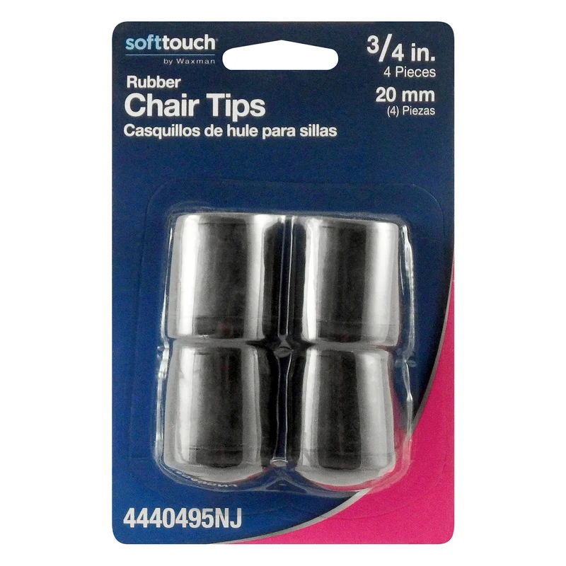 PUNTA DE PATA REDONDA NEGRA 3/4" DE ANCHO Softtouch