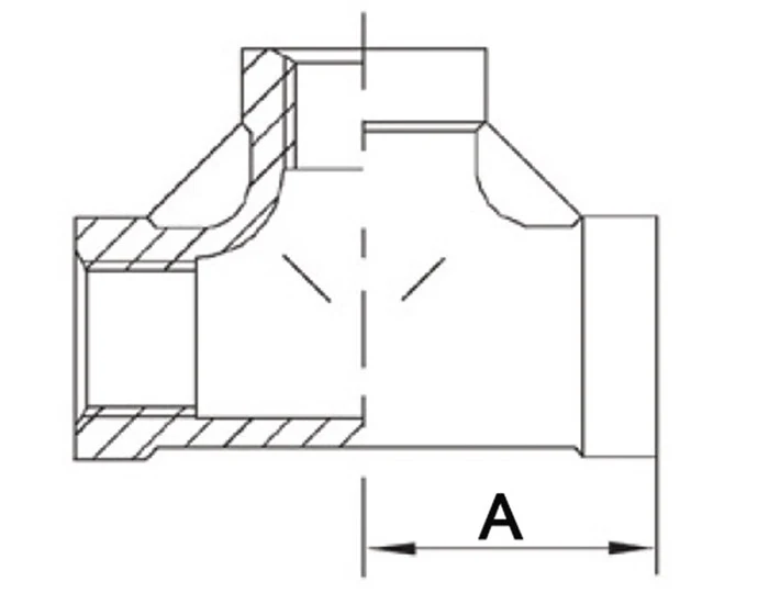 Racor roscado Springer Pieza en T 90° IG ( 4500100064 ) NPS=3/4 ″
