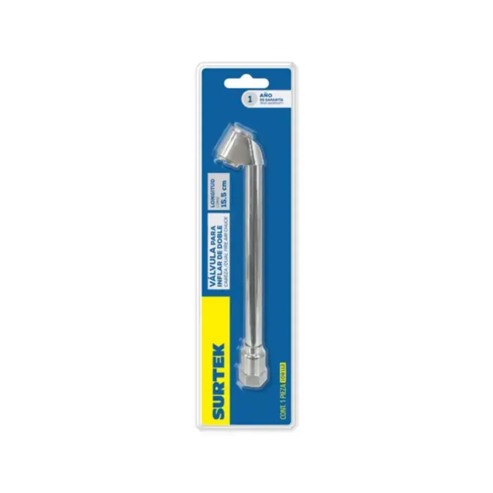 Valvula Cabeza Doble Surtek Inflar 1/4" NPT