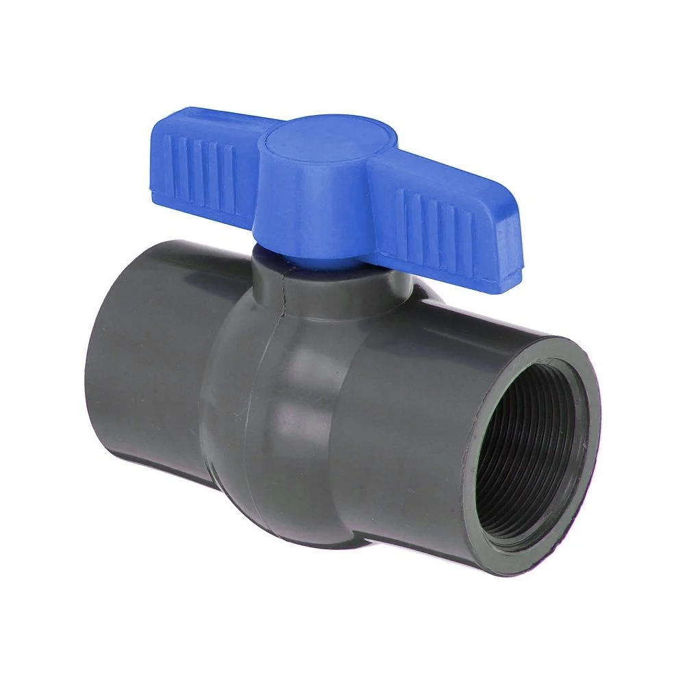 Valvula Bola 1 Pulgada Pvc Manilla Azul TAYSON
