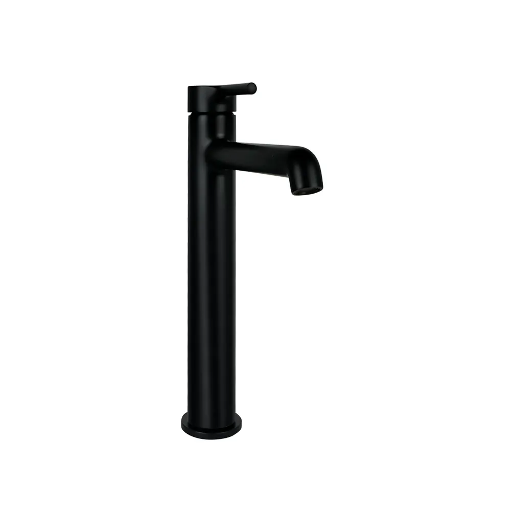 Monomando Alto "Contract Plus" Negro Mate Tecnobath
