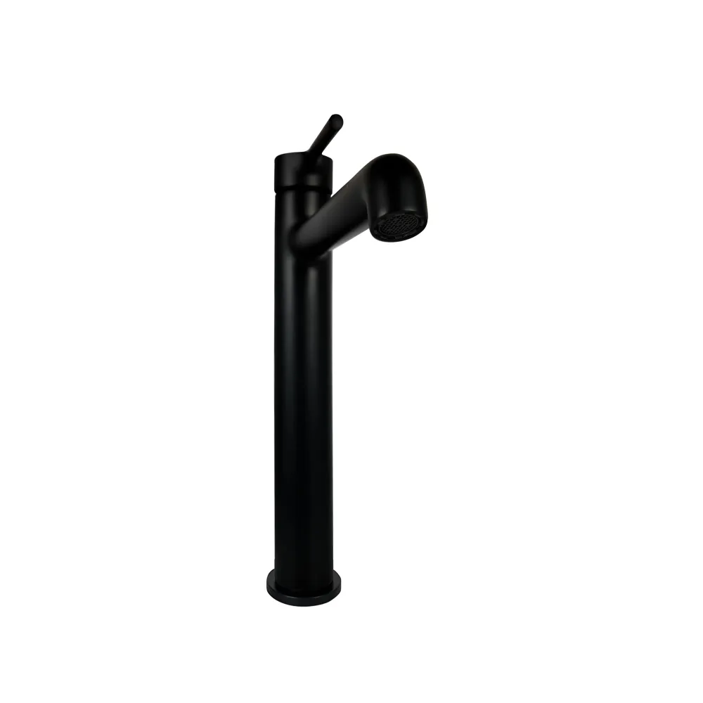 Monomando Alto "Contract Plus" Negro Mate Tecnobath