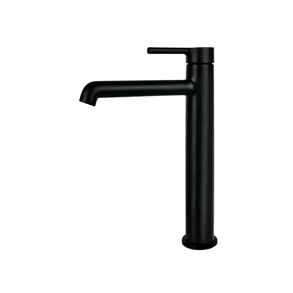 Monomando Alto "Contract Plus" Negro Mate Tecnobath