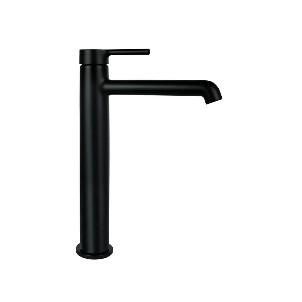 Monomando Alto "Contract Plus" Negro Mate Tecnobath