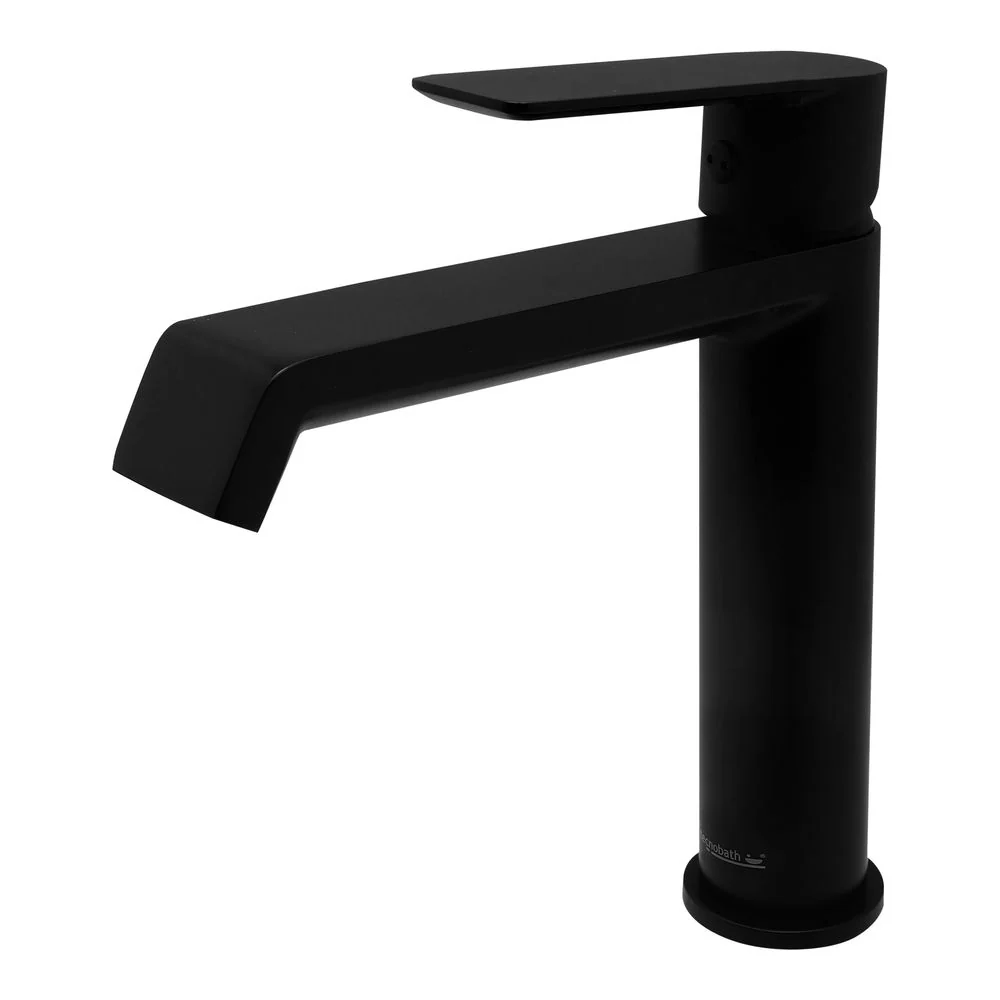 Monomando Corto "Fusion" Negro Mate Tecnobath