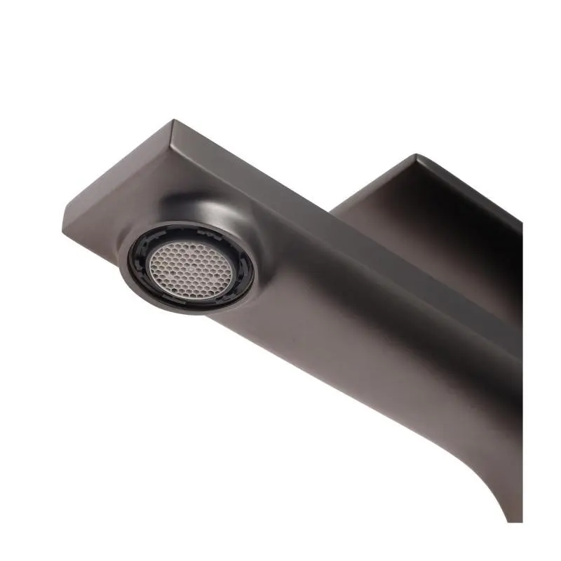 MONOMANDO CORTO PARA LAVABO GRIS OXFORD TB42.011GM TECNOBATH