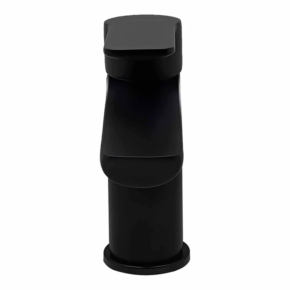 Monomando Corto Para Lavabo "Lucent" Negro Mate Tecnobath