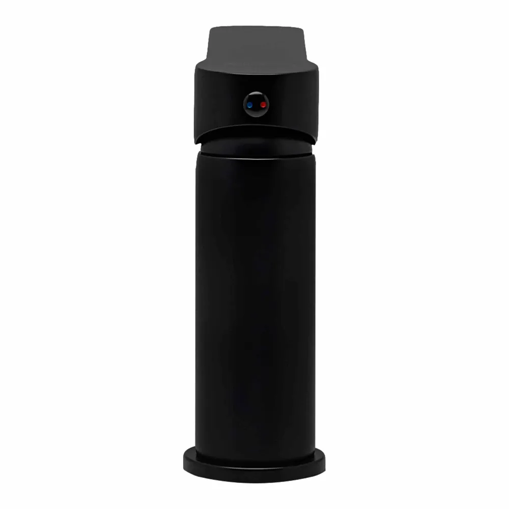 Monomando Corto Para Lavabo "Lucent" Negro Mate Tecnobath