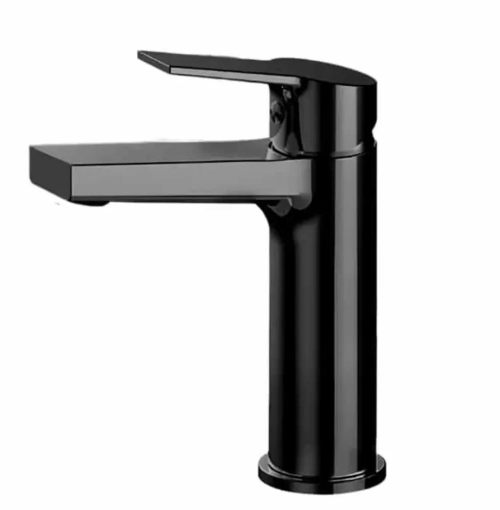 MONOMANDO CORTO PARA LAVABO TB30.011NEGRO MATE TECNOBATH