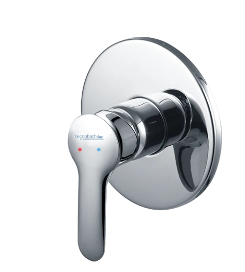 Monomando Elite para regadera de empotrar Tecnobath