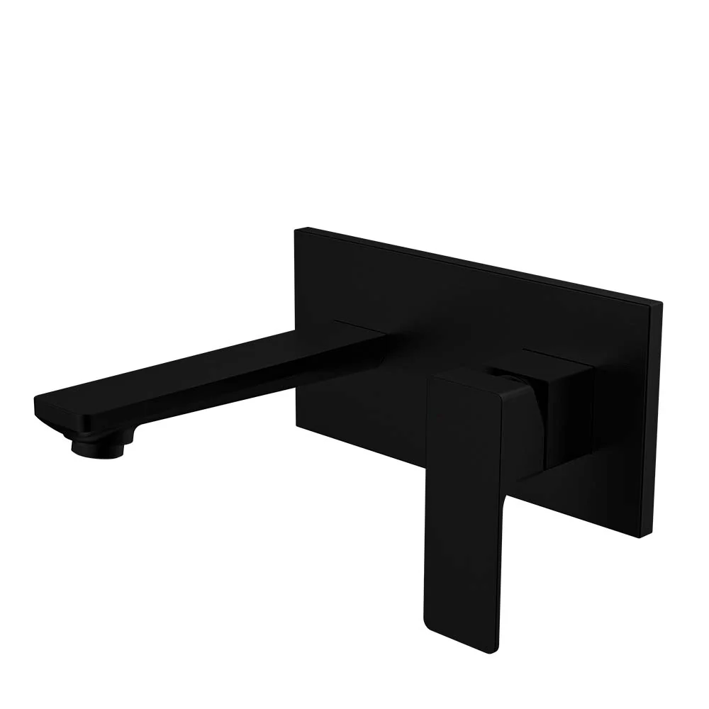 Monomando Empotrable para Lavabo "Row" Negro Mate Tecnobath