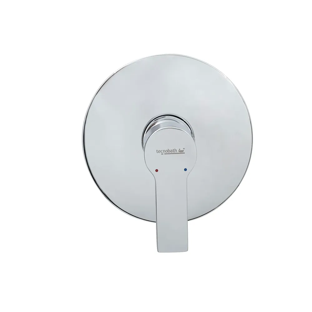 Monomando Empotrable para Regadera "Contract Basic " Cromo Tecnobath