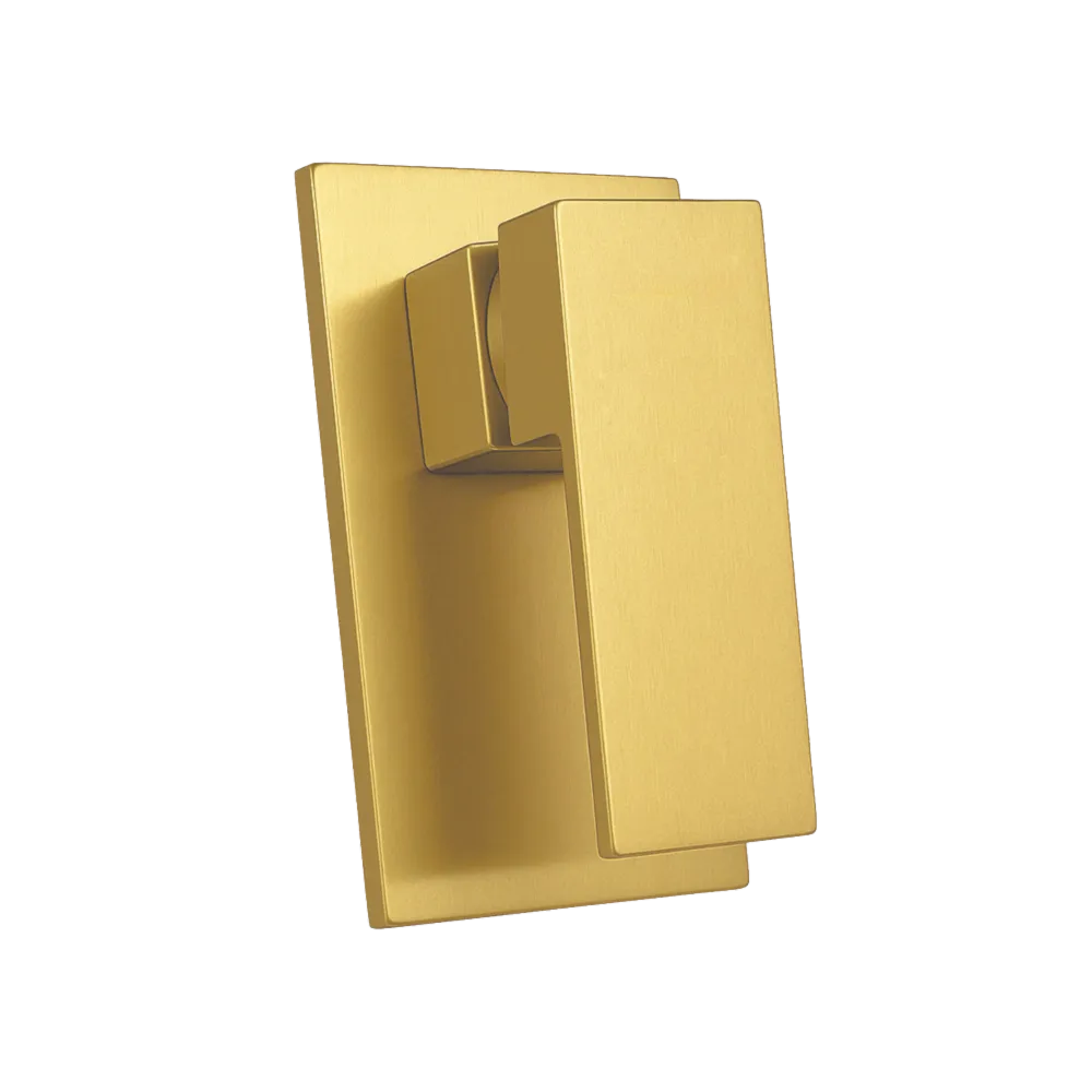 Monomando Empotrable para Regadera "Row" Brushed Gold Tecnobath