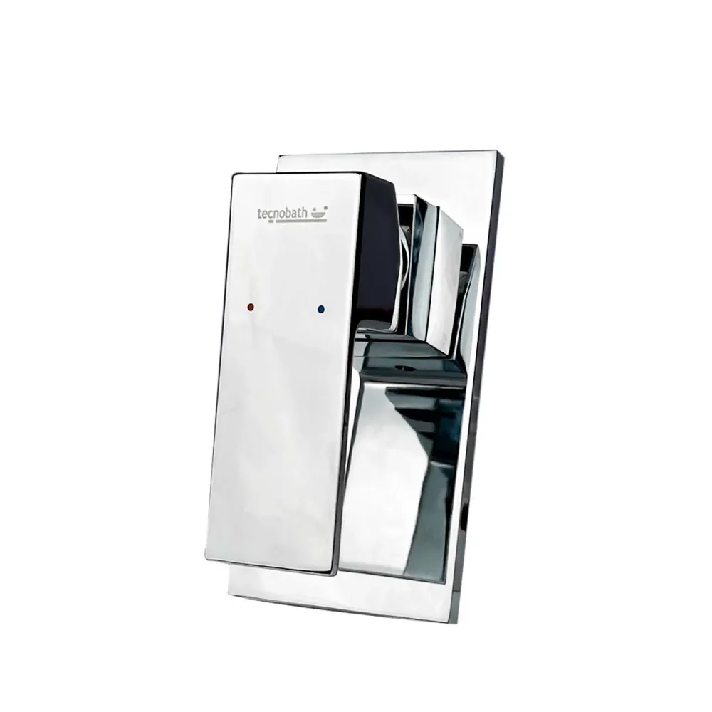 Monomando Empotrable para Regadera "Row" Cromo Tecnobath