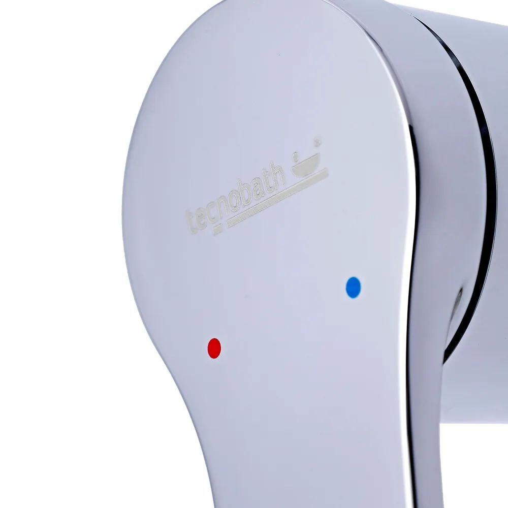 Monomando Empotrable De Regadera "Slide" Cromo Tecnobath