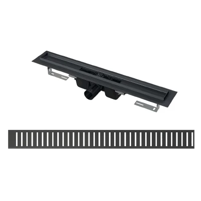 Sistema de drenaje lineal APZ1 Black 850 PURE BLACK Tecnobath